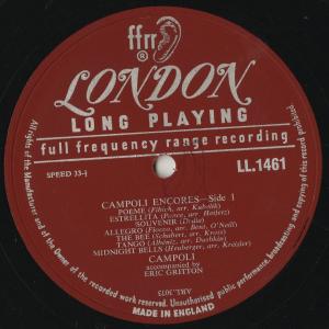 <中古クラシックLPレコード>「アンコール」フ...の詳細画像2