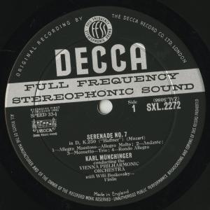 <中古クラシックLPレコード>モーツァルト:セ...の詳細画像2