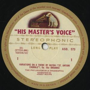 <中古クラシックLPレコード>ブラームス:ハイ...の詳細画像2