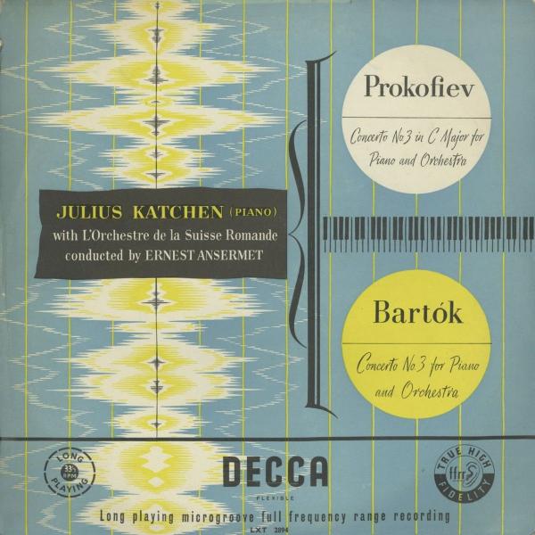 ＜中古クラシックLPレコード＞ピアノ協奏曲集/プロコフィエフ：3番，バルトーク：3番/J.カッチェン...