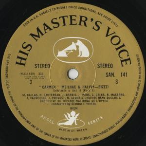 <中古クラシックLPレコード>ビゼー:カルメン...の詳細画像3
