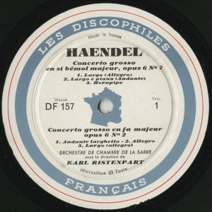 <中古クラシックLPレコード>ヘンデル:合奏協...の詳細画像3