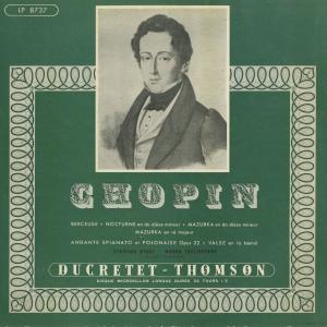 ＜中古クラシックLPレコード＞ショパン：子守歌，夜想曲，マズルカ，アンダンテ・スピアナートと華麗な大ポロネーズ，/Ｍ.タリアフェロ、Ｚ.ディガット