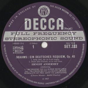 <中古クラシックLPレコード>ブラームス:ドイ...の詳細画像2
