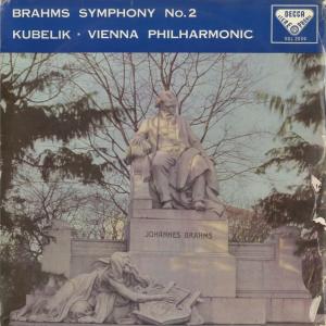 ＜中古クラシックLPレコード＞ブラームス：交響曲2番Op.73/Ｒ.クーベリック指揮ウィーンｐｏ./英DECCA：SXL 2059