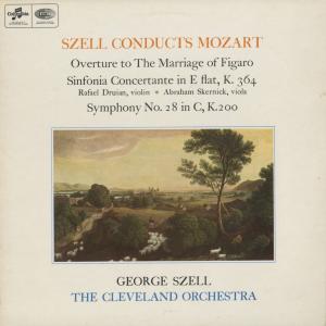 ＜中古クラシックLPレコード＞モーツァルト：フィガロ〜序曲，協奏交響曲K.364，交響曲28番K.200/Ｇ.セル指揮クリーブランドｏ.