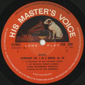 <中古クラシックLPレコード>ブラームス:交響...の詳細画像2