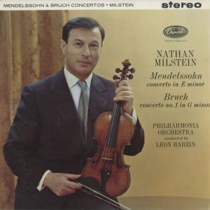 ＜中古クラシックLPレコード＞メンデルスゾーン：ヴァイオリン協奏曲，ブルッフ：ヴァイオリン協奏曲1番/N.ミルスタイン(vn)L.バージン指揮フィルハーモニアo.