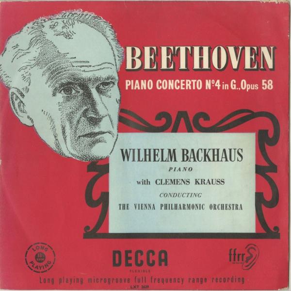 ＜中古クラシックLPレコード＞ベートーヴェン：ピアノ協奏曲4番Op.58/Ｗ.バックハウス（ｐｆ）Ｃ...