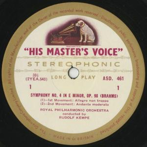 <中古クラシックLPレコード>ブラームス:交響...の詳細画像2