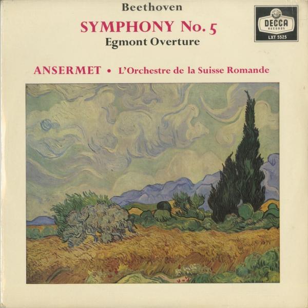 ＜中古クラシックLPレコード＞ベートーヴェン：交響曲5番Op.67「運命」，エグモント序曲Op.84...