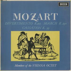 ＜中古クラシックLPレコード＞モーツァルト：ディヴェルティメント7番，行進曲，カッサシオン/ウィーン八重奏団メンバー/英DECCA：SXL 6150