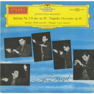 ＜中古クラシックLPレコード＞ブラームス：交響曲3番Op.90，悲劇的序曲Op.81/Ｌ.マゼール指揮ベルリンｐｏ./独DGG：138 022 SLPM