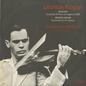 ＜中古クラシックLPレコード＞モーツァルト：ヴァイオリン協奏曲3番，メンデルスゾーン：ヴァイオリン協奏曲/L.コーガン(vn)C.シルヴェストリ指揮パリ音楽院o.