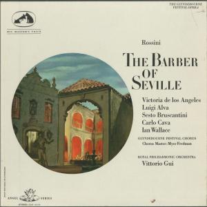 ＜中古クラシックLPレコード＞ロッシーニ：セビーリャの理髪師/Ｖ.グイ指揮グラインドボーン音楽祭o./cho. V.d.ロス・アンヘレス(s)L.アルヴァ(t)他