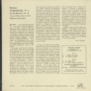 <中古クラシックLPレコード>ブラームス:交響...の詳細画像1