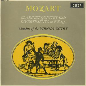 ＜中古クラシックLPレコード＞モーツァルト：クラリネット五重奏曲，ディヴェルティメント10番/ウィーン八重奏団メンバー（Ａ.ボスコフスキー（ｃｌ）他）