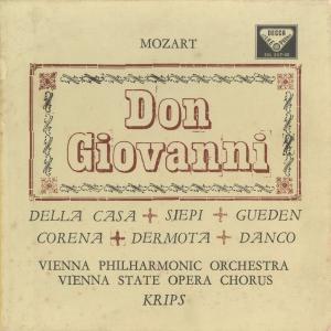 ＜中古クラシックLPレコード＞モーツァルト：ドン・ジョヴァンニ（全曲）/J.クリップス指揮ウィーンpo. S.ダンコ，L.デラ・カーサ，H.ギューデン(s)他