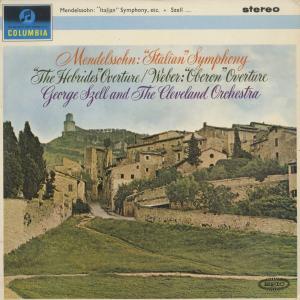 ＜中古クラシックLPレコード＞メンデルスゾーン：交響曲4番「イタリア」,フィンガルの洞窟，ウェーバー：オベロン/G.セル指揮クリーヴランドo/SAX 2524