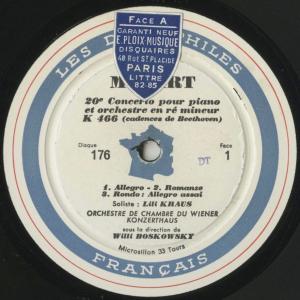 <中古クラシックLPレコード>モーツァルト:ピ...の詳細画像1