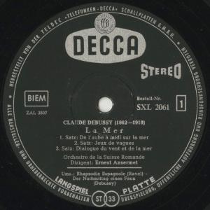 <中古クラシックLPレコード>ドビュッシー:海...の詳細画像2