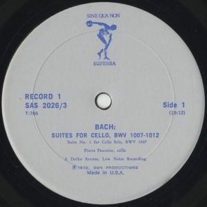 <中古クラシックLPレコード>バッハ:6つの無...の詳細画像2