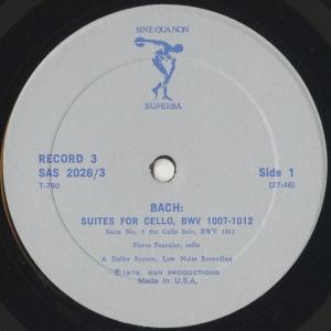 <中古クラシックLPレコード>バッハ:6つの無...の詳細画像4