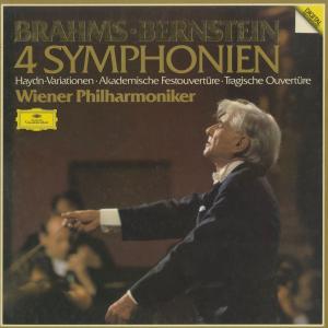 ＜中古クラシックLPレコード＞ブラームス：交響曲1〜4番，大学祝典序曲，悲劇的序曲，ハイドン変奏曲/Ｌ.バーンスタイン指揮ウィーンｐｏ./2741 023