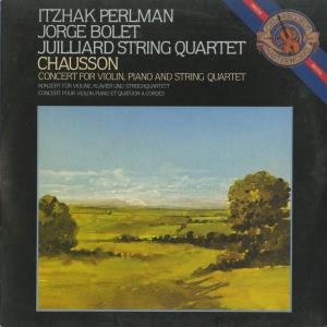 ＜中古クラシックLPレコード＞ショーソン：協奏曲Op.21/Ｉ.パールマン（ｖｎ）Ｊ.ボレット（ｐｆ）ジュリアードＱｔ./蘭CBS：D 37814｜silent-tone-record