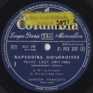 <中古クラシックLPレコード>リスト:ハンガリ...の詳細画像3