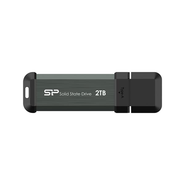 シリコンパワー 外付けssd 2tb ポータブルssd MS70 USB 3.2 Gen 2 最大読...