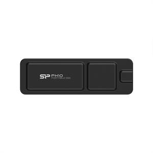 シリコンパワー PX10 2TB USB-C 3.2 Gen 2 最大読出速度1050MB/秒 ポータブル外付けSSD iPhone 15 Pro/Pro Max対応 ブラック SP020TBPSDPX10CKの商品画像