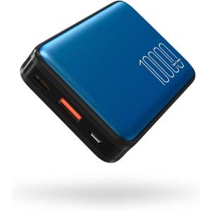 シリコンパワー モバイルバッテリー 10000mAh PD 18W / QC 3.0 QP70 ブルー SP10KMAPBKQP701