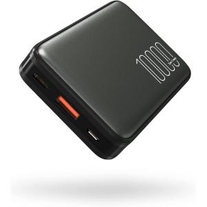 シリコンパワー モバイルバッテリー 10000mAh PD 18W / QC 3.0 QP70 グレー SP10KMAPBKQP701