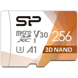 シリコンパワー microSD カード 256GB class10 UHS-1 U3 対応 最大読込100MB/s 4K対応 Nintendo Switch 動作確認済 3D Nand採用　SP256GBSTXDU3V20AB
