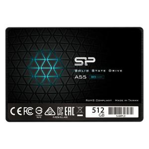 シリコンパワー SSD 512GB 3D NAND採用 SATA3 6Gb/s 2.5インチ 7mm  A55シリーズSSD SP512GBSS3A55S25 ssd ノートパソコン用 sata 512ギガ 512 内蔵 ssd内蔵