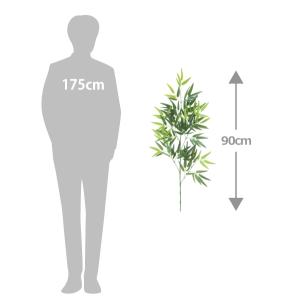 七夕 笹 造花 シルクフラワーの笹竹 90cm...の詳細画像2
