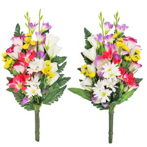 仏花 造花 グラジオラスとトルコキキョウの花束...の詳細画像4