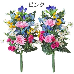 造花 仏花 ガーベラとデルフィニウムの花束一対...の詳細画像3