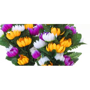 仏花 造花 三色の菊18輪の花束一対 お墓用 ...の詳細画像4