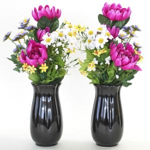 仏花 造花 菊とダブルカラーのデージーの小花束...の詳細画像3
