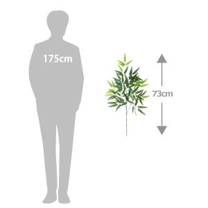 七夕 笹 造花 シルクフラワーの笹竹 73cm...の詳細画像1