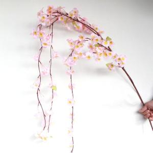 桜 造花 しだれ桜の大枝 150cm 桜 枝 さくら 木 造花 FLS-0669 ディスプレイ tan｜silkflower