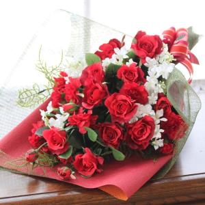 造花 横長の青いバラのスワッグ シルクフラワー 青い薔薇 壁掛け CT