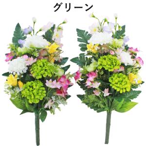 仏花 造花 ポンポンダリアとデルフィニウムの花...の詳細画像1