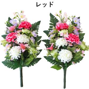 仏花 造花 ポンポンダリアとデルフィニウムの花...の詳細画像2