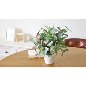 造花 観葉植物 フェイク ラムズイヤーとペペロ...の詳細画像5