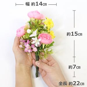 仏花 造花 小さなラナンキュラスとデージーの小...の詳細画像2
