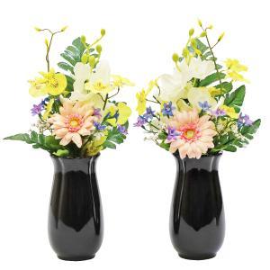 仏花 造花 モカラとオンシジュウムの小花束一対...の詳細画像2