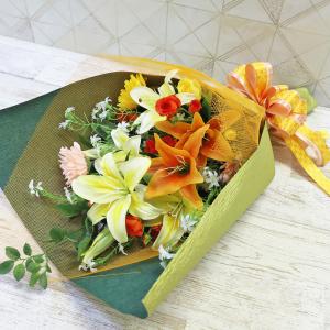 造花 ソフトピンクローズとユーカリの花束 シルクフラワー CT触媒